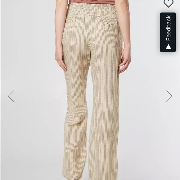 NWT! Billabong New Waves Wide Leg Beach Pant Stripe Medium Flowy Lightweight - Picture 3 of 16